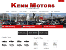 Tablet Screenshot of kennmotors.net